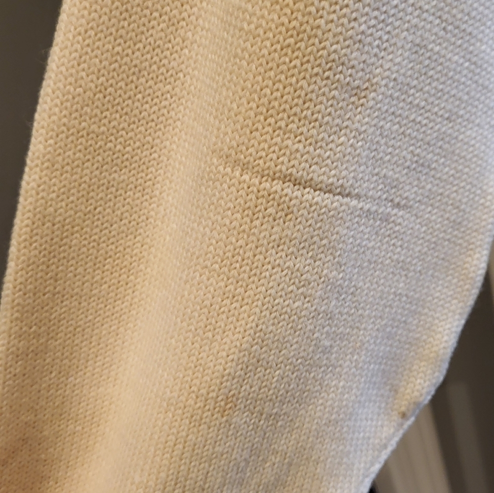 Vintage 1965 Varsity Button Up Letter Sweater Green & White - Picture 10 of 12